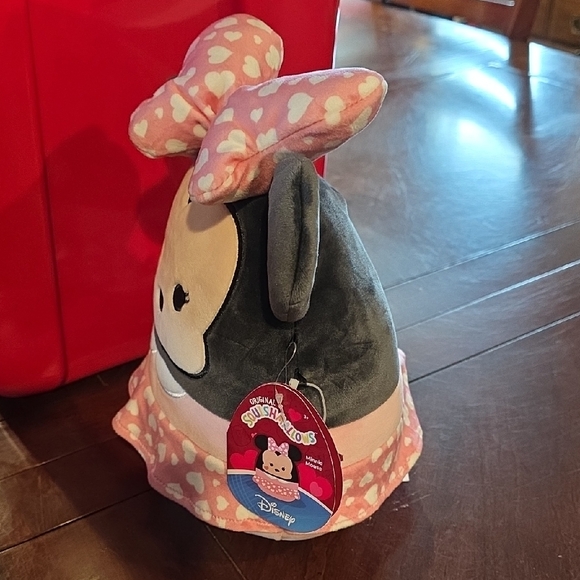 (J62) Disney Minnie Mouse Heart Bow Squishmallows - Picture 2 of 9